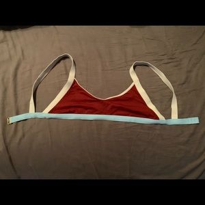 L*Space Maroon bikini top